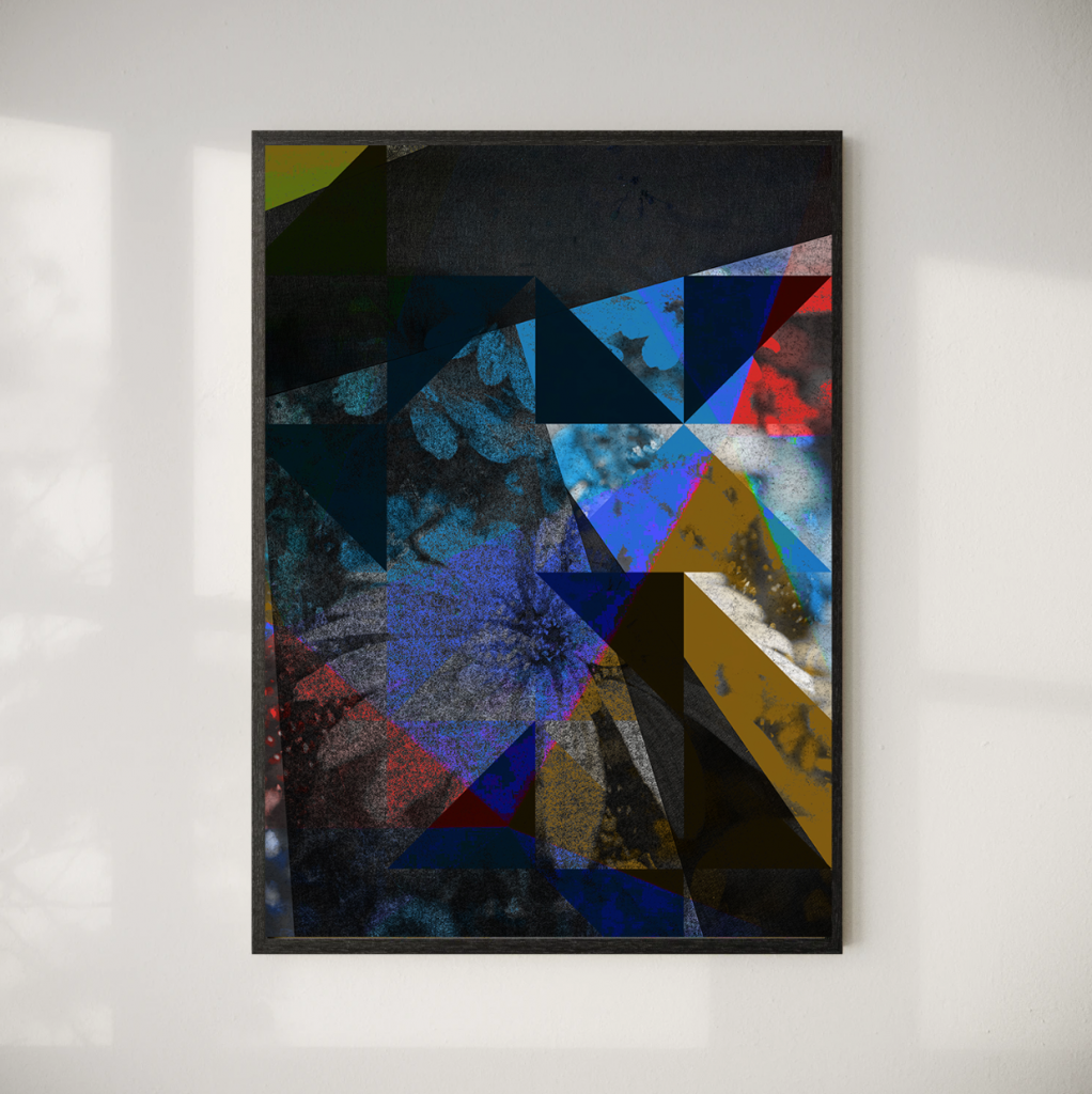 Collide — Motion series abstract painting by Michael Ferencik (2023)