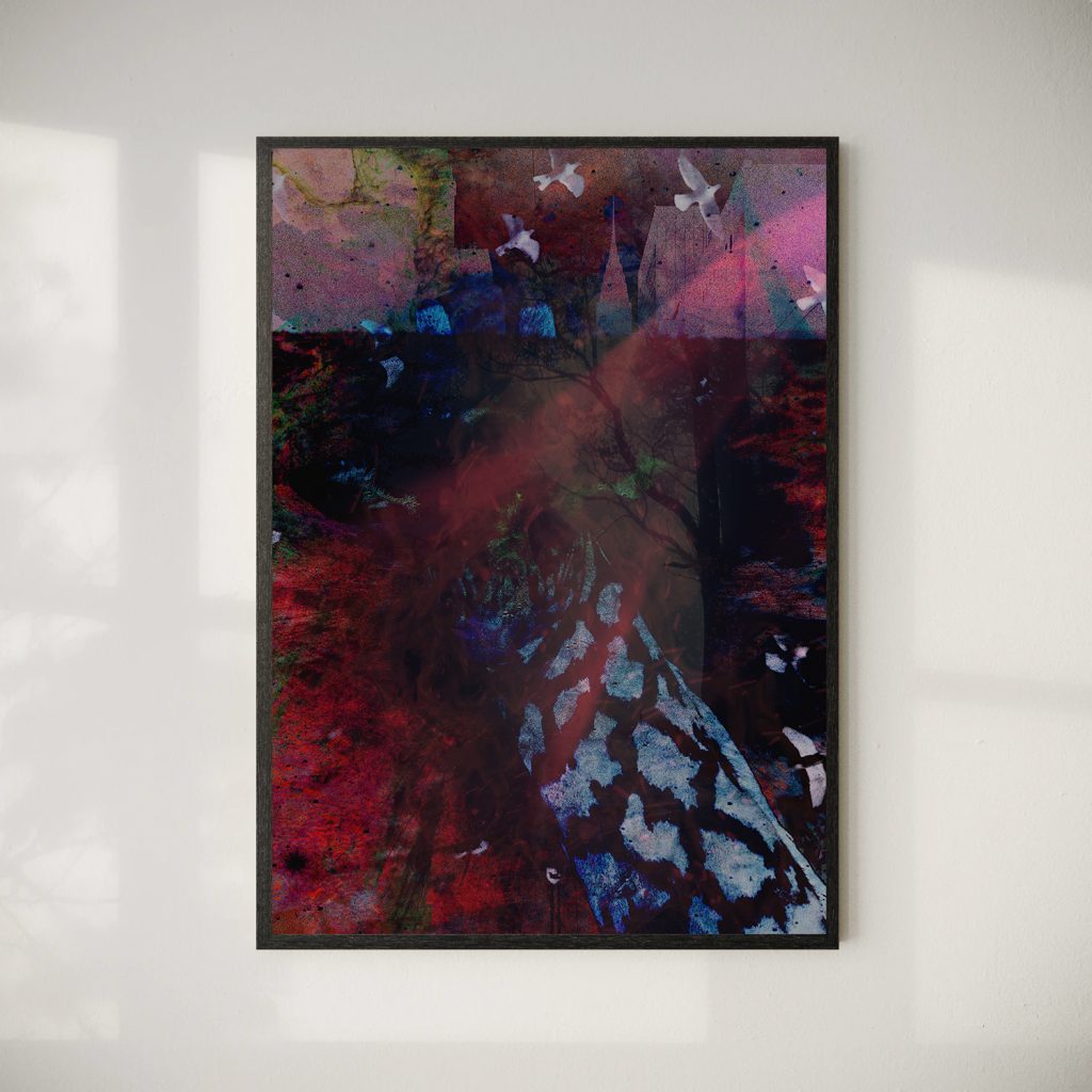 Flame — Heat series abstract painting by Michael Ferencik (2024)