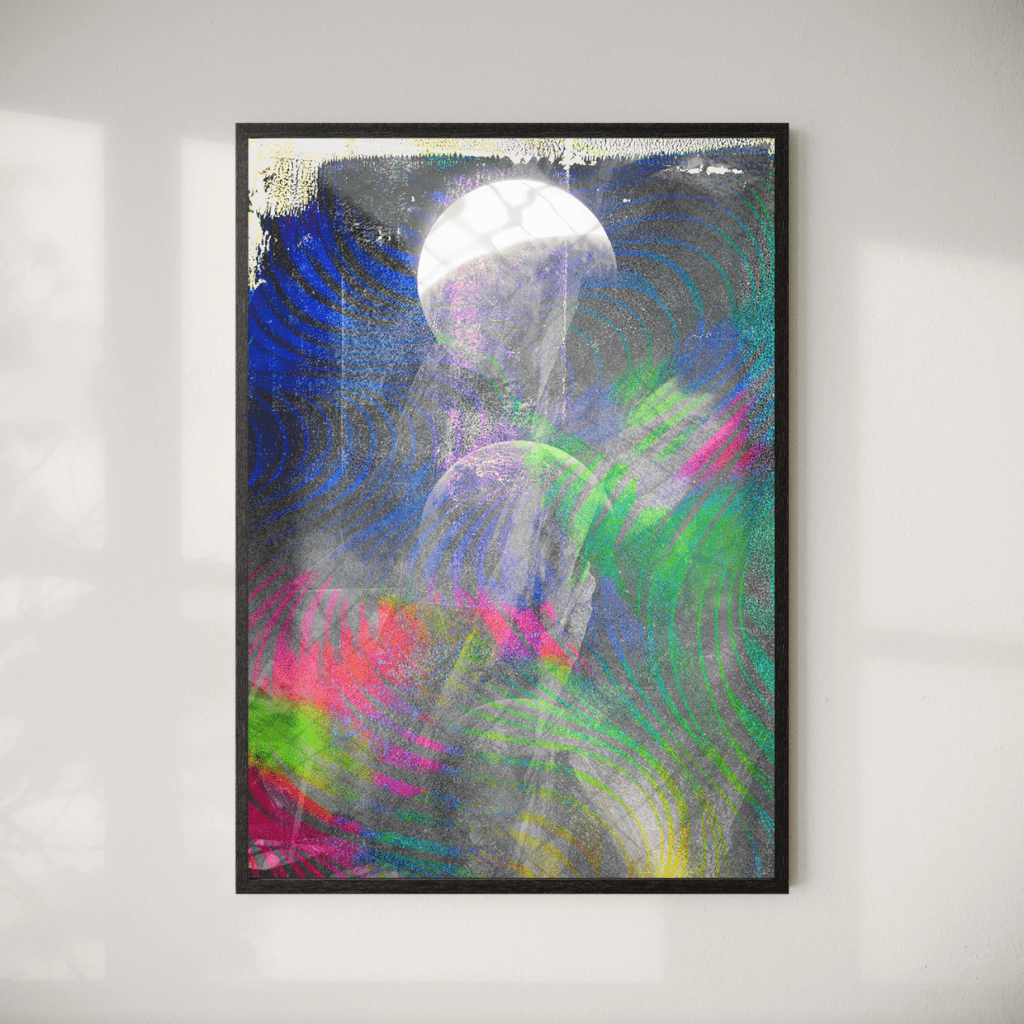 Hyperdimensions — Motion series abstract painting by Michael Ferencik (2023)