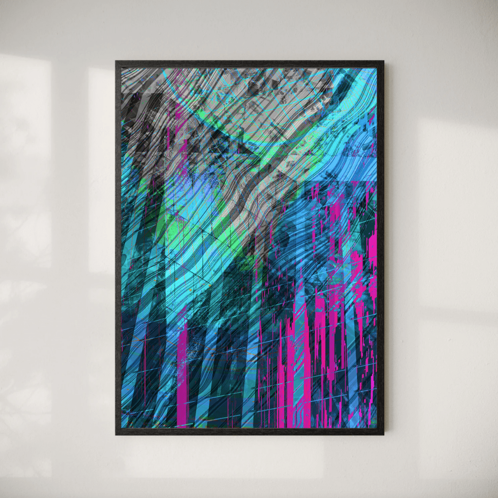 Transference — Motion series abstract painting by Michael Ferencik (2023)